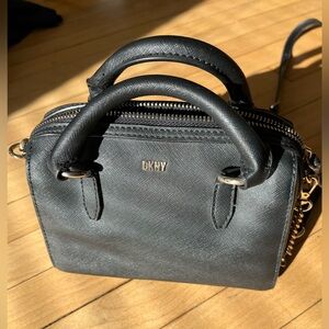 DKNY Black Small Crossbody with Chain Strap